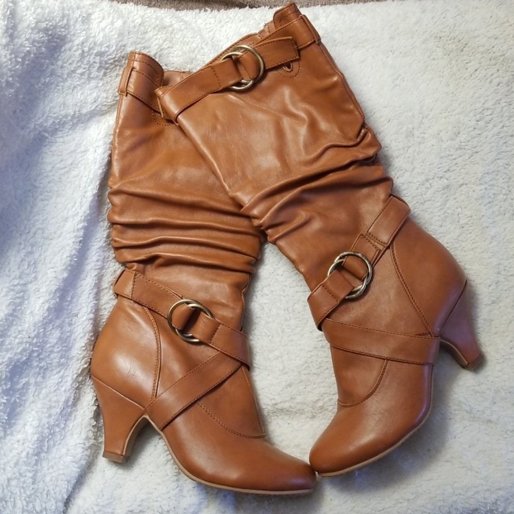 👢Top Moda Heeled Brown Boots 👢